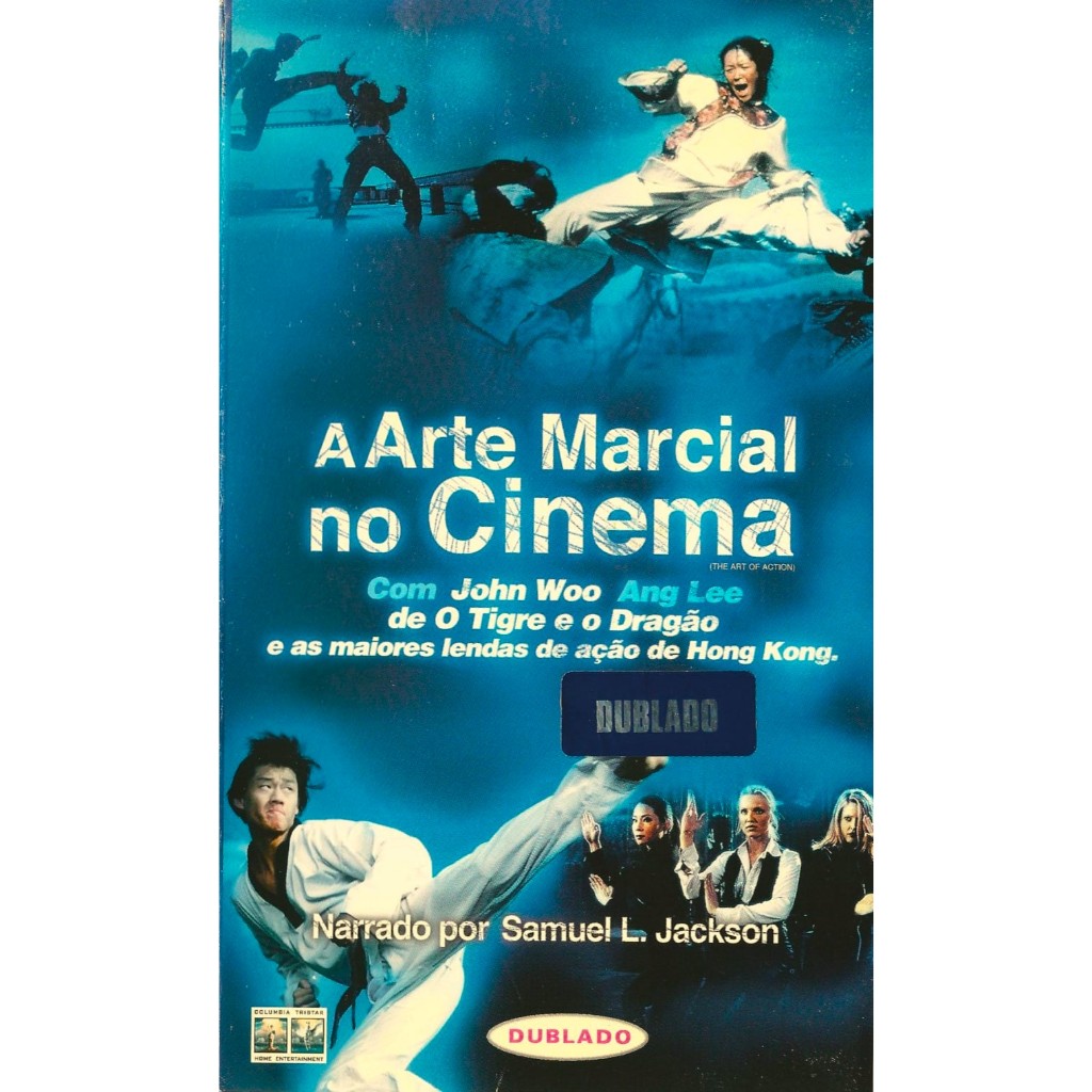 VHS/DVD A Arte Marcial no Cinema/Dublado/Documentário/ Jackie Chan, Bruce Lee e outros.
