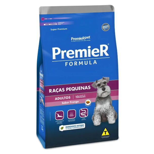 Ração PremieR Formula Cães Adultos Porte Pequeno Frango e Mandioca – Granel 1kg.