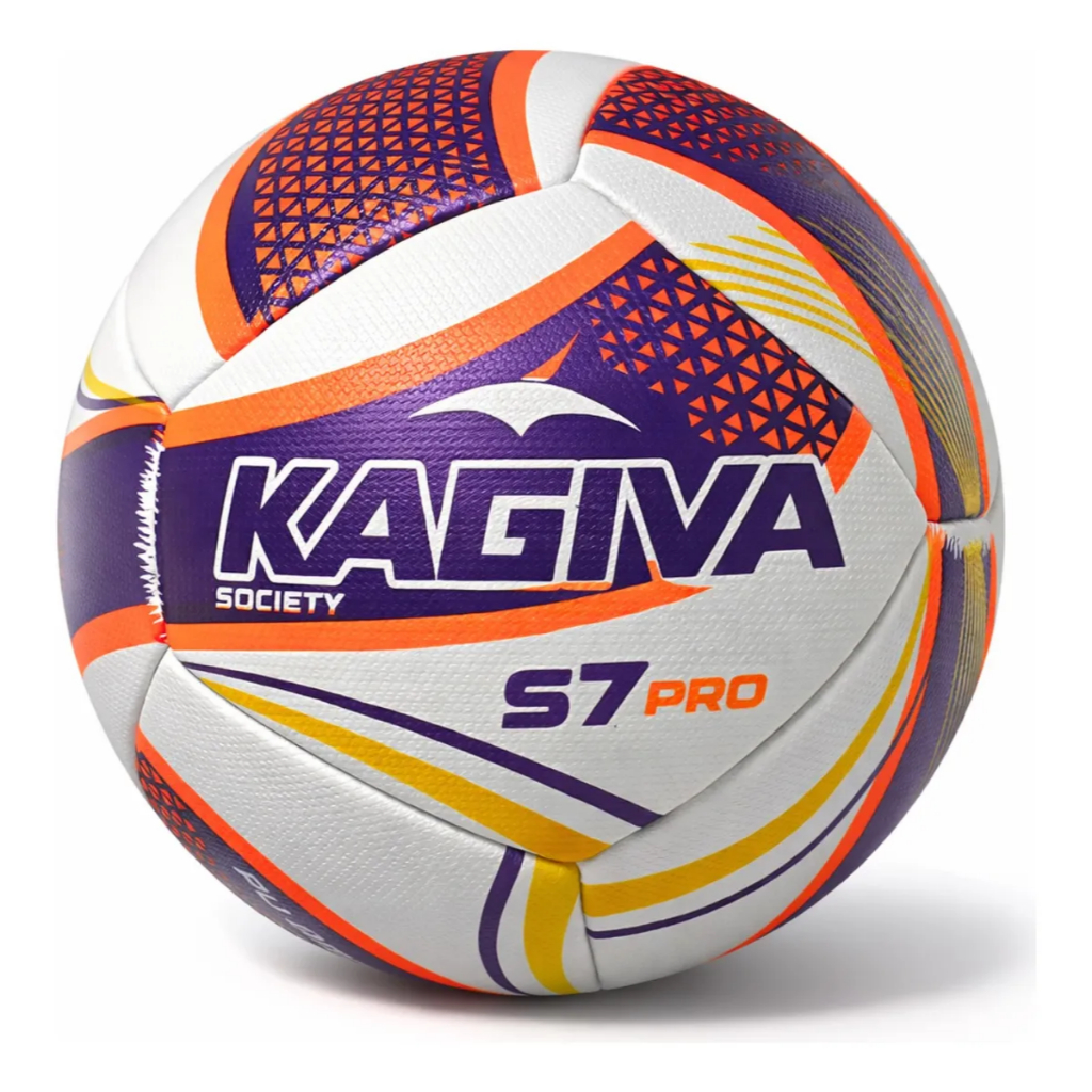 Bola Society Kagiva S7 Pro Cor Rosa Azul Preta