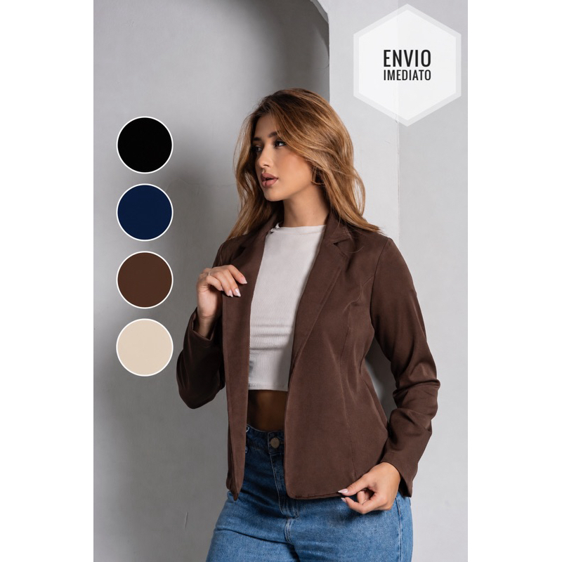 Blazer Feminino Alfaiataria Casaquinho Premium Acinturado Elegante e Casual.