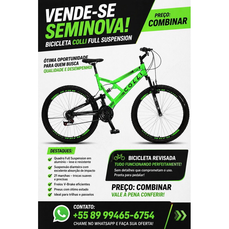 Bicicleta Infantil Aro 20 BMX com Roda Lateral Quadro Aço Carbono e Freio V-Brake
