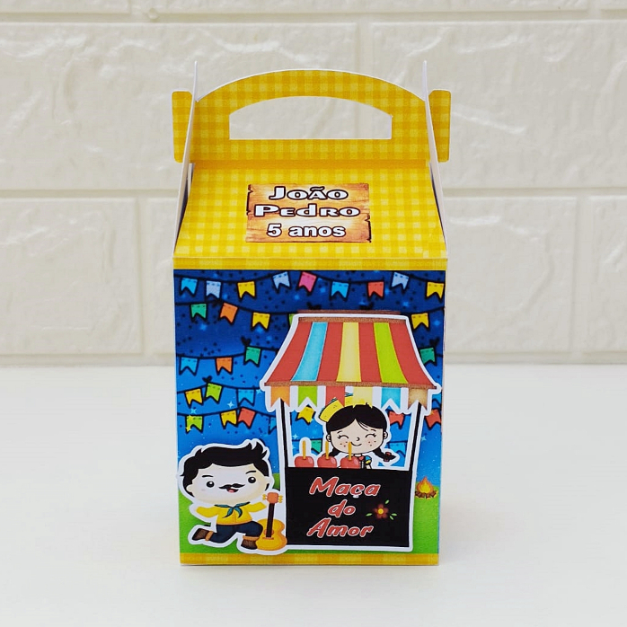Caixa Maletinha Festa Junina Personalizadas | Lembrancinhas aniversário | Festa Infantil