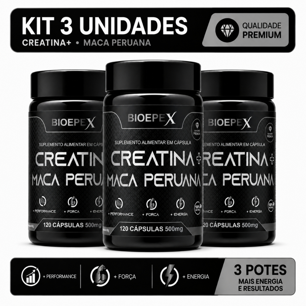 Creatina + M.P 120 e 360 Cápsulas 500mg