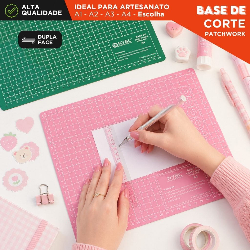 Base de Corte A3 45x30cm Dupla Face Auto Cicatrizante Para Costura Patchwork - CH
