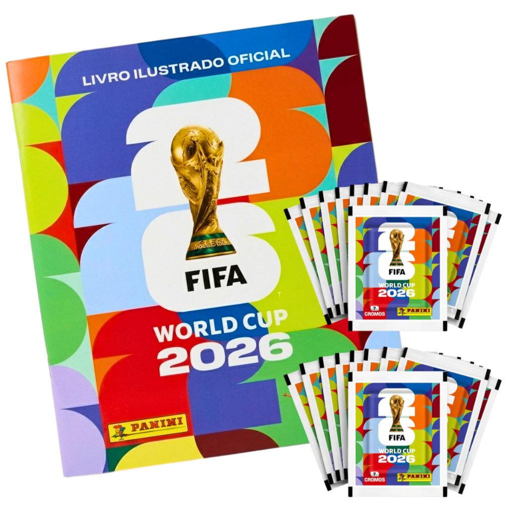 Album Capa Mole Brochura E Figurinhas Copa Do Mundo FIFA 2026 Original Panini