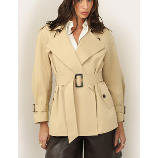 Trench Coat com cinto Silvia Braz e Riachuelo - NOVO - Tam P, M
