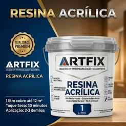 Resina Acrílica 18 Litros Impermeabilizante Incolor Base de Água com Acabamento Brilhante