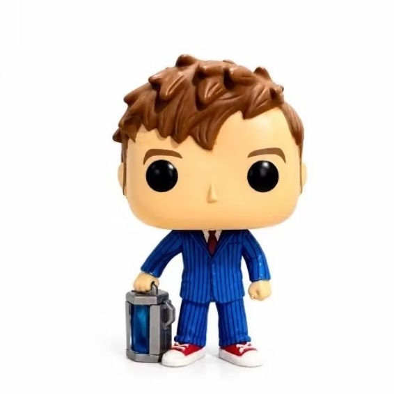 ​Boneco Colecionável Doctor Who 10º Doutor - Terno Azul e Tênis - Miniatura Geek # 355