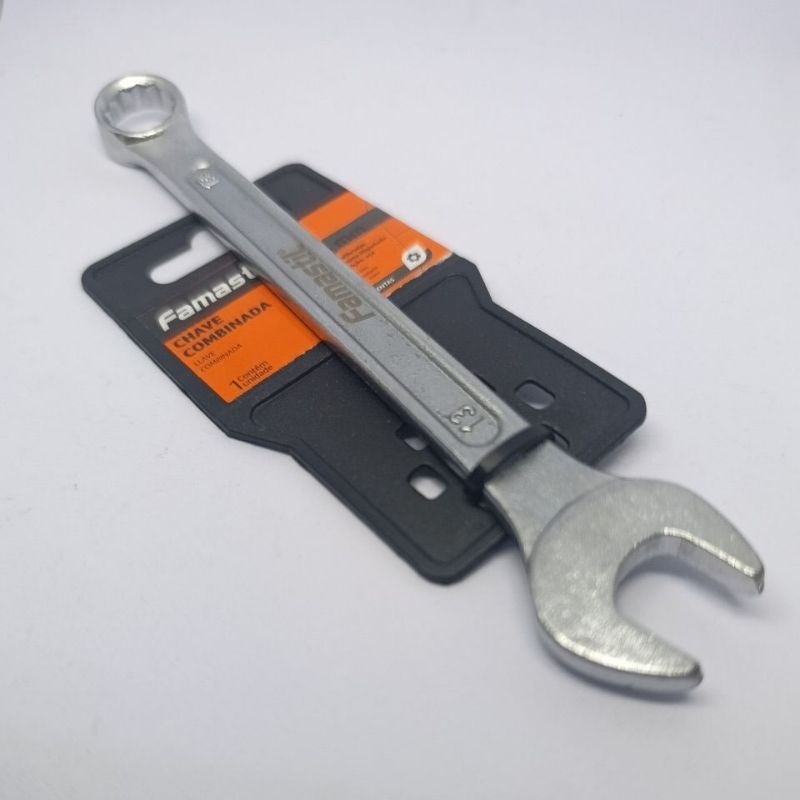 Chave Combinada 13mm Famastil Profissional - Aço de Alta Resistência Chave Combinada Famastil 13mm Para Manutenção