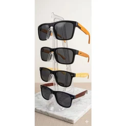 Kit 10 Óculos de Sol Com Haste de Madeira