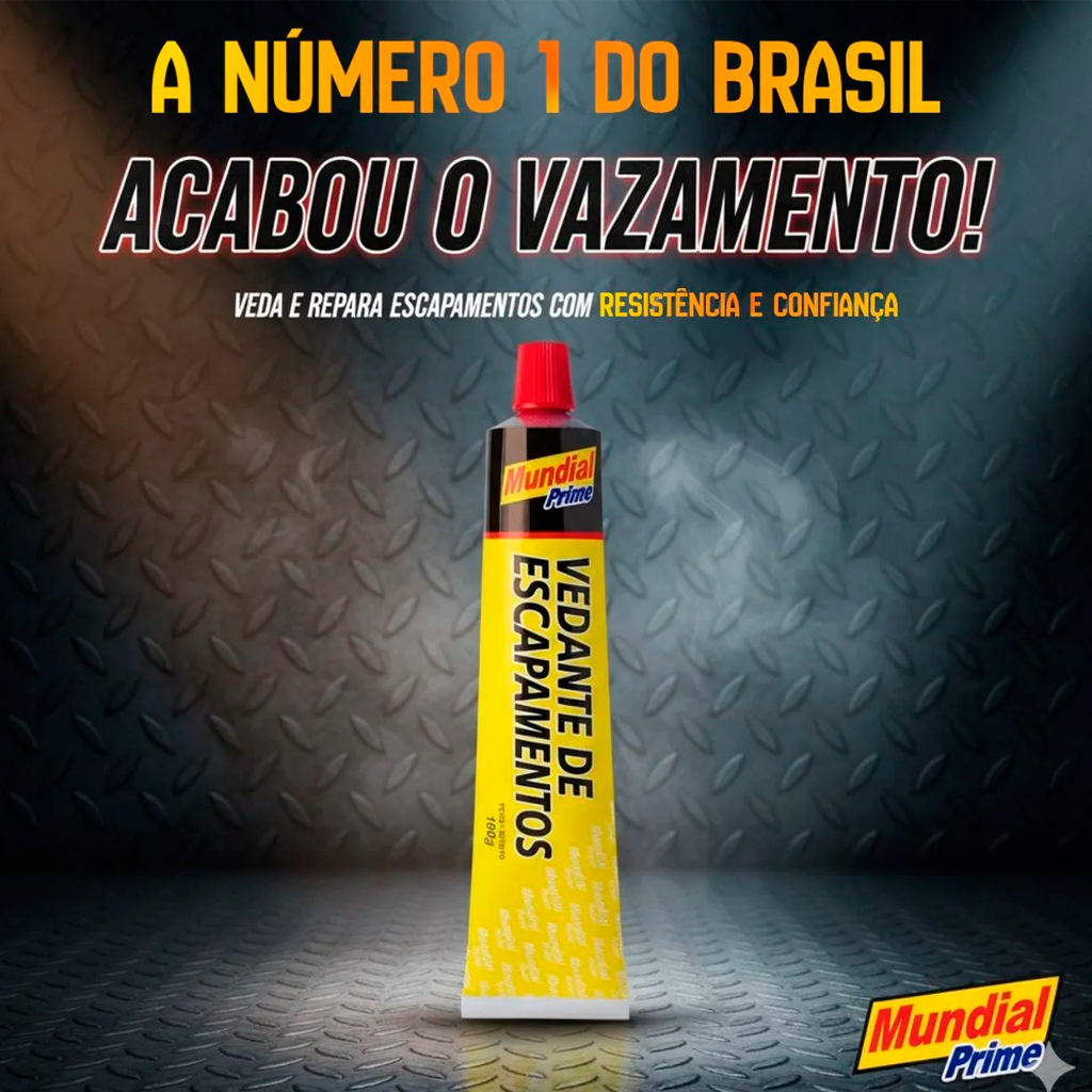Cola Adesivo Veda Escapamento de Alta Temperatura 100g Motos Caminhão Carros Mundial — imagem 2 de 2