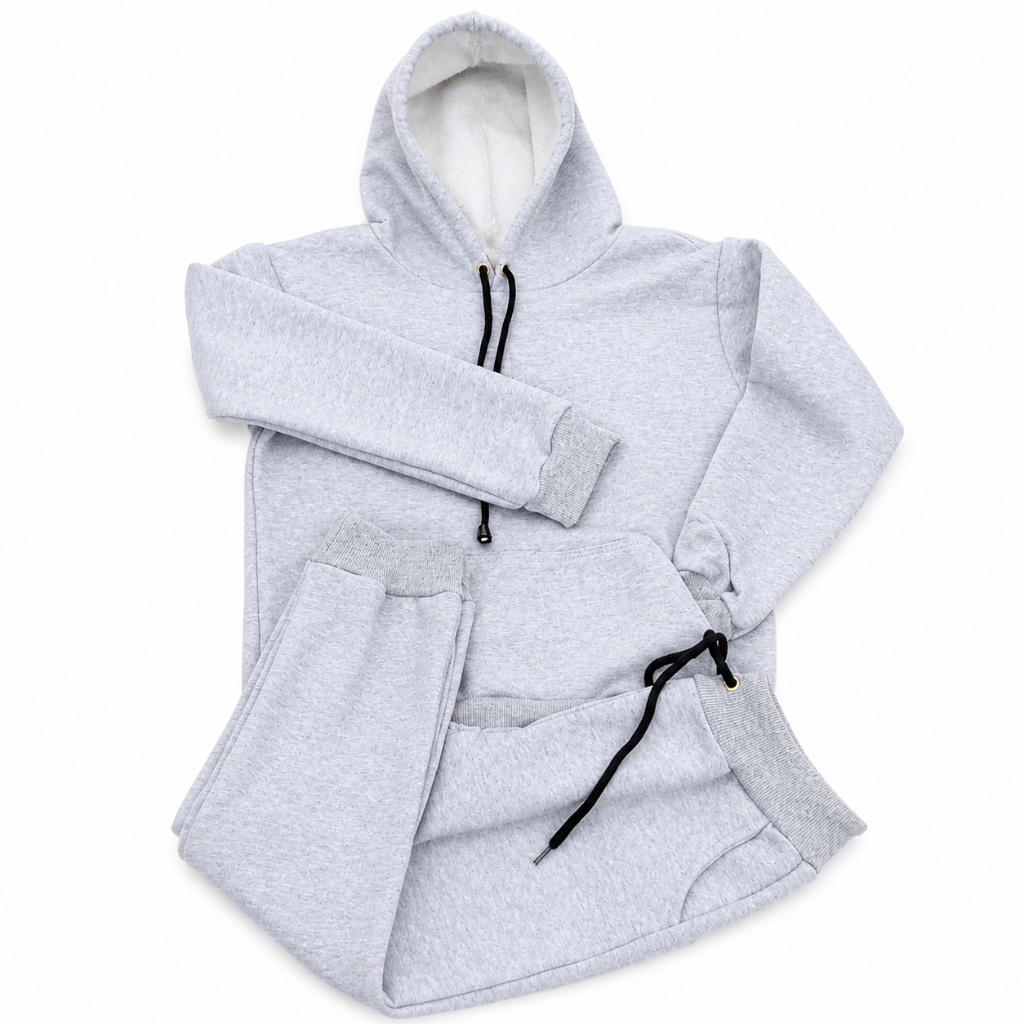 Conjunto Moletom Premium Infantil Menino Inverno Grosso Capuz e Calça 8 ao 14