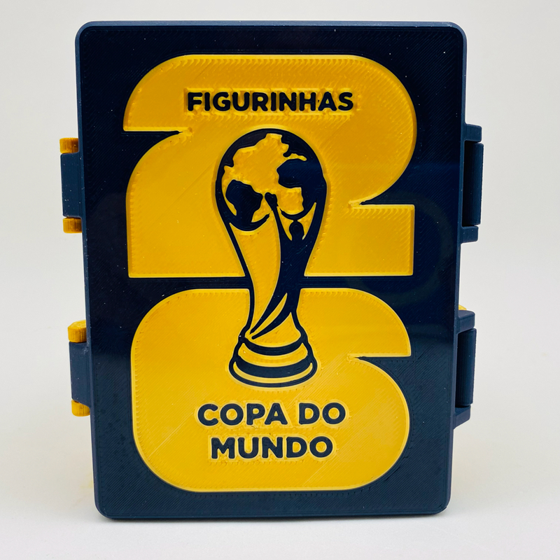Porta Figurinhas Copa do Mundo 2026 - Caixa Organizadora para 450 figurinhas