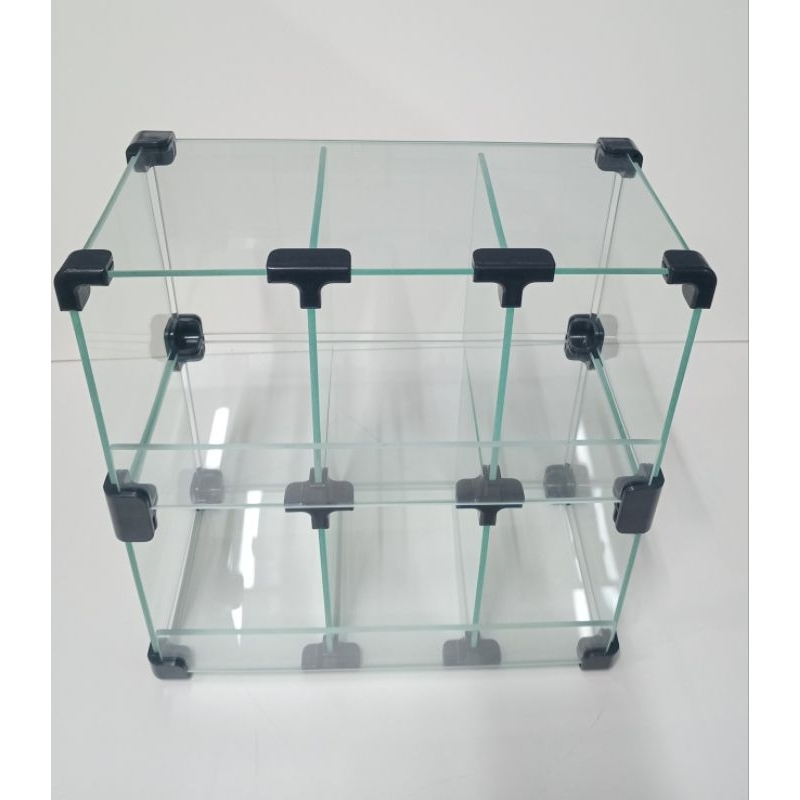 Baleiro comercial expositor vidro temperado 15 x 30 x 30 06 modulos
