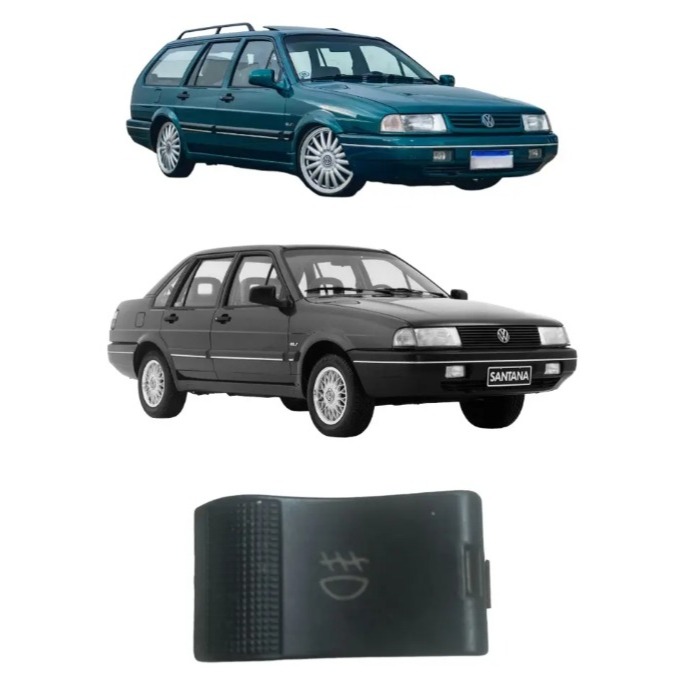 Interruptor Botão Farol Milha Neblina Santana / Quantum Original Volkswag 1992 até 1997 3259415352