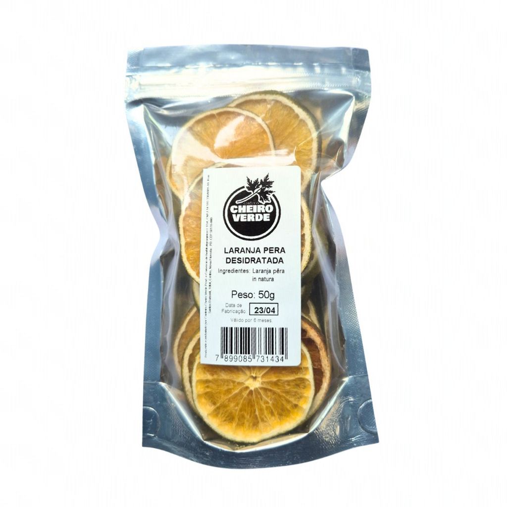 Laranja Desidratada 50g Canteiro Cheiro Verde para drinks e chás