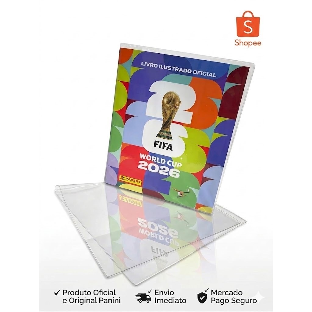 Capa Protetora Para Álbum Copa Do Mundo 2026 Capa Mole ou Capa Dura Transparente Proteção Segurança