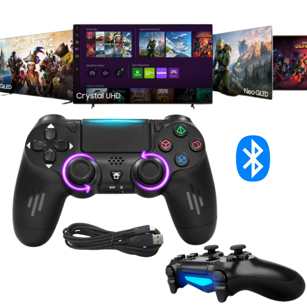 Controle Para Tv Samsung 3 Em 1 Crystal Qled Game Pass Xbox