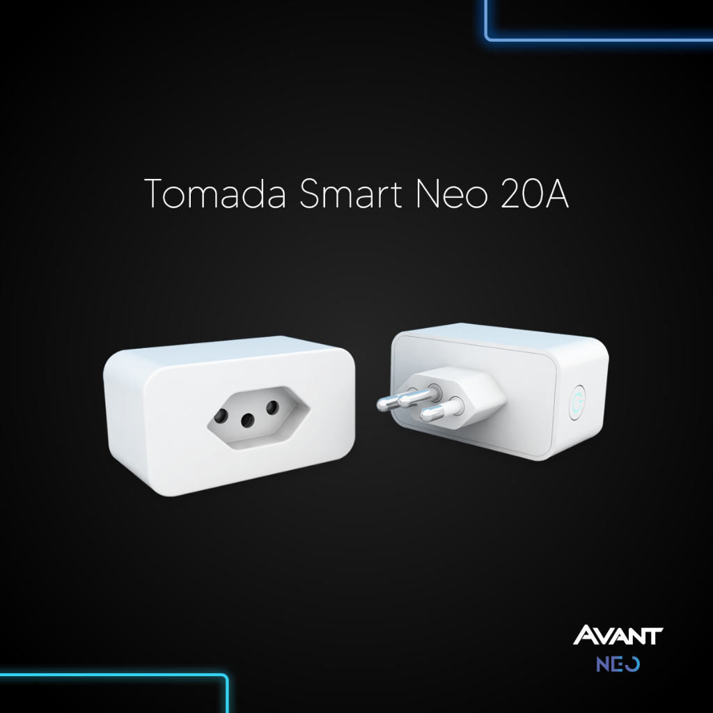 Kit 1, 2 ou 3 Tomada Inteligente Wi-fi 2.4 GHz 20A 110v/220v Bivolt Branco Neo Avant — imagem 2