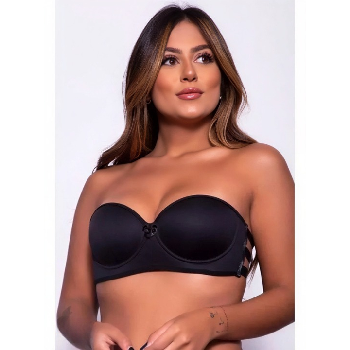 Soutien 3 TIRAS Sutiã Tomara que Caia Reforçado Com Bojo Não Marca Feminino