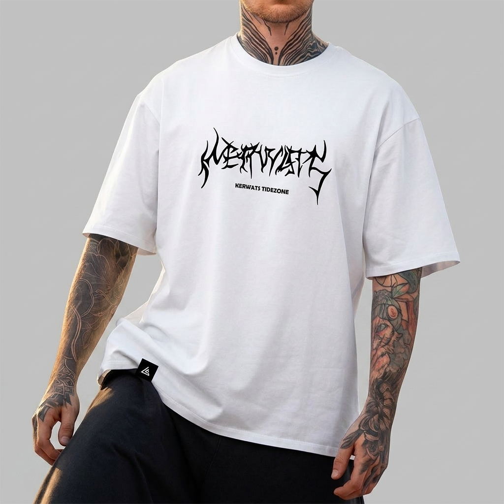 Camisa Camiseta Blusa Básica Estampada KERWATS TIDEZONE Exclusivo Streetwear Style    Algodão Unissex