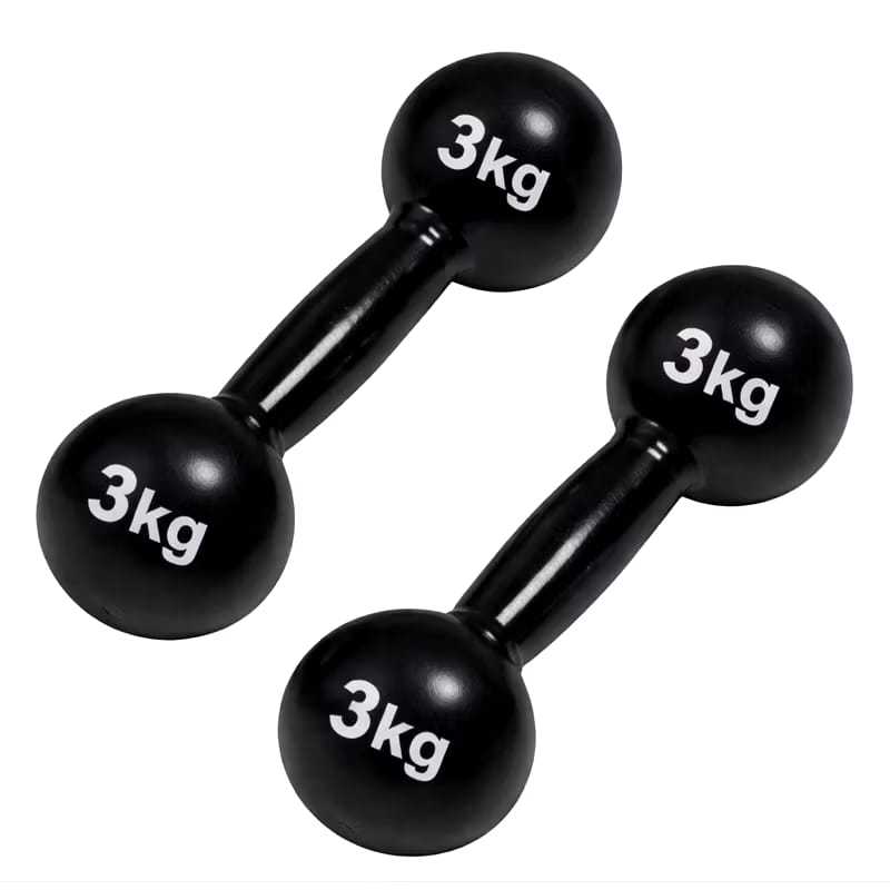 6 halteres 3kg emborrachado,(3 pares de halteres 3kg) otimo pra vc fazer exercicio em casa ou academia  ,peça ja o seu .