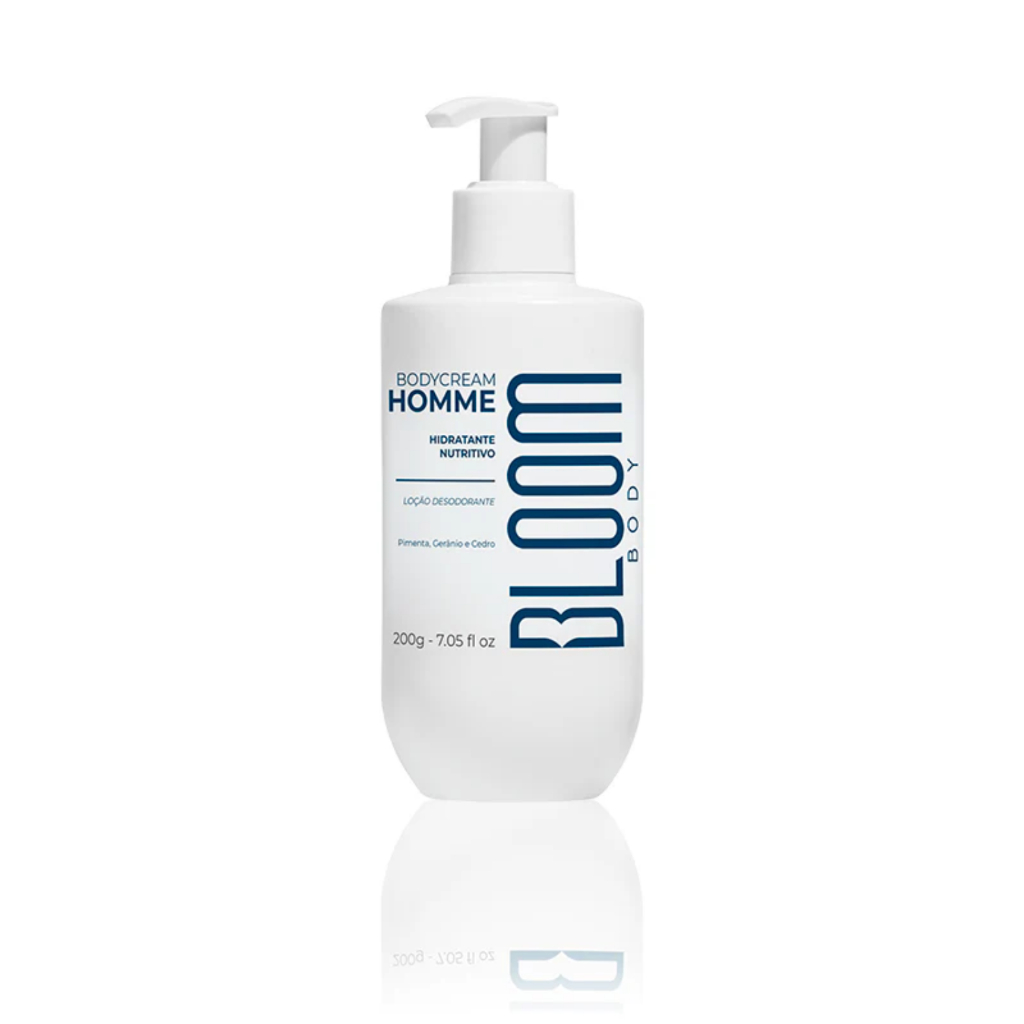 Hidratante Corporal Homme Bloom 200g Body Cream Masculino Sofisticado