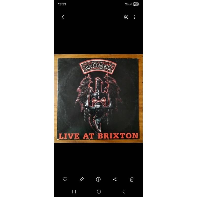 lp Vinil Live at Brixton Motorhead ao vivo nacional 1994 ZERADAÇO