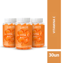 Kit 3 Labotê Vitamina C Vegano – 90 Gomas para Imunidade e Bem-Estar