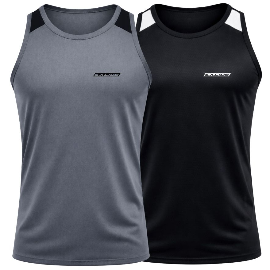 Kit 2 Camisetas Regata Dry Fit Esportiva Camisa Masculina Academia Treino Musculação