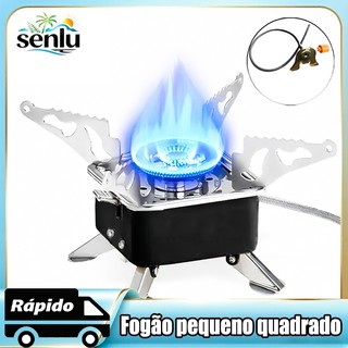Fogareiro Portátil Átomo Dobrável Fogão Ingnição Automática Camping Viagem Dobrável Camping Ignição Automática