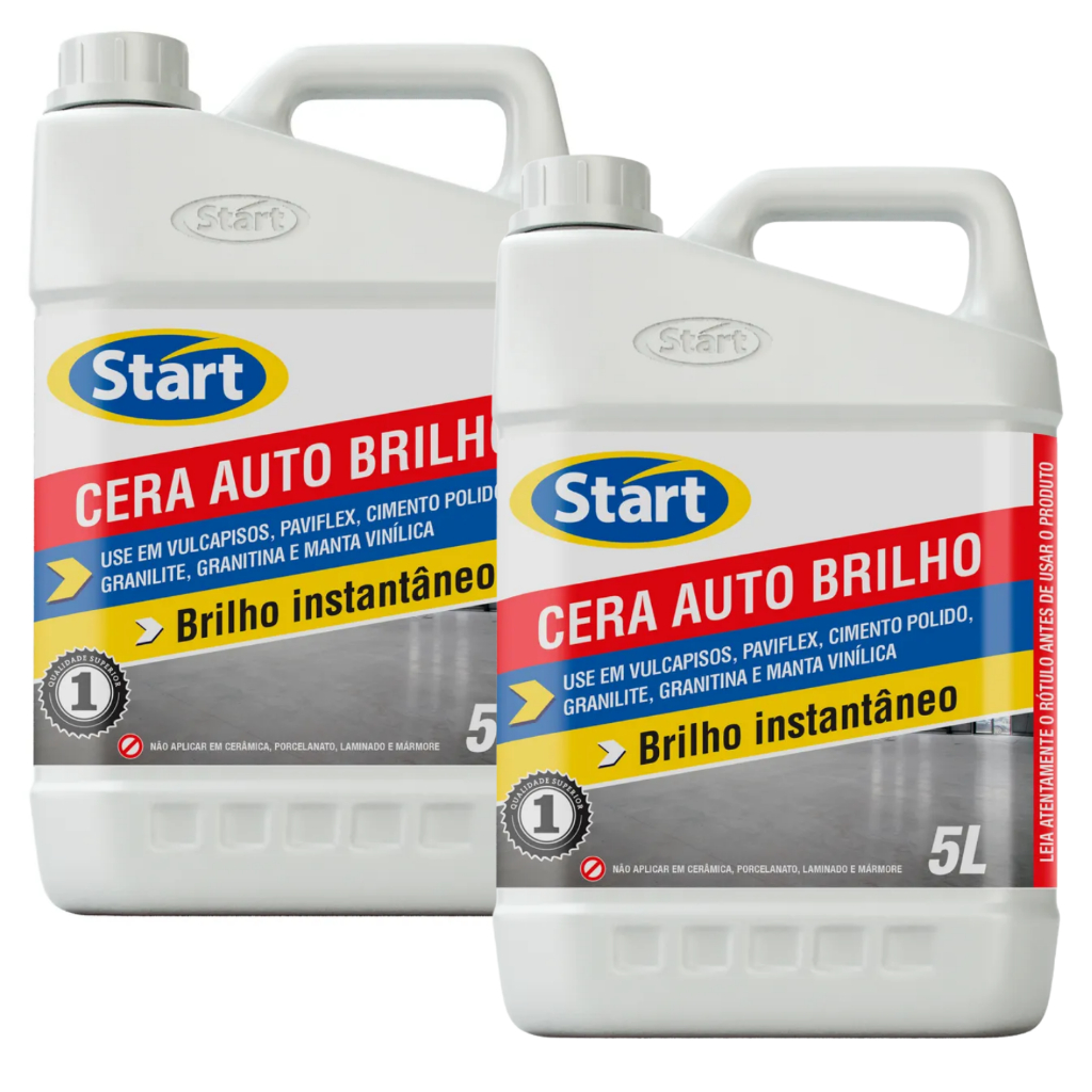 Cera Auto Brilho para Piso Resina Incolor Impermeabilizante Proteção Para Pisos 5L Start