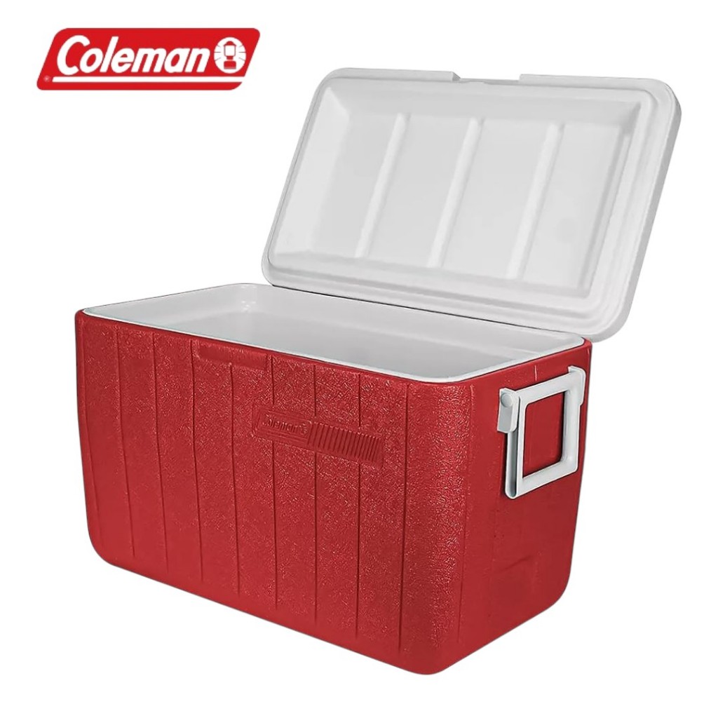 Caixa Térmica Coleman 45,4 Litros Vermelha – Conserva Bebidas e Alimentos