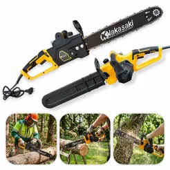 Motosserra Elétrica Profissional 2300W Corte Potente para Uso Intenso 110V/220V