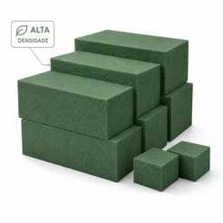 Kit 6 Espumas Floral Fenólica 23 x 10 x 6,9cm Arranjo de Flores e Plantas Artificiais Jardinagem