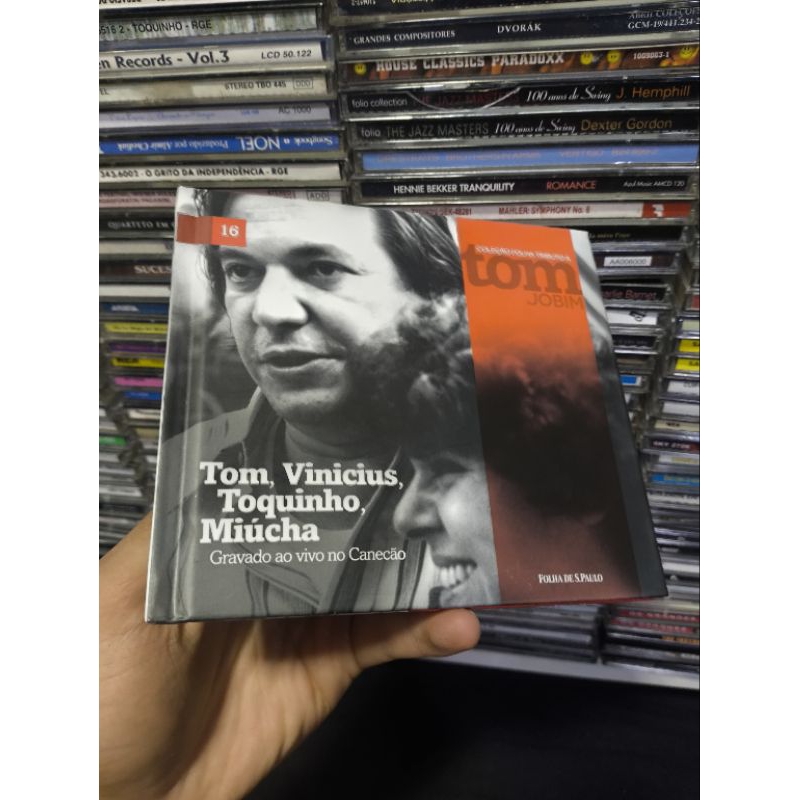 CD TOM JOBIM - TOM VICINIUS - FOLHA DE SÃO PAULO - CD Usado conservado - REF:CD 2417