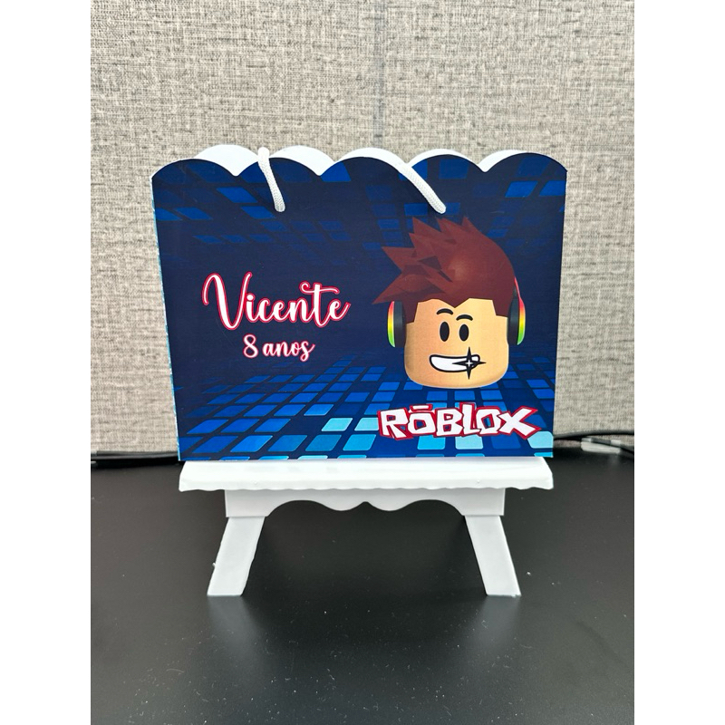 Sacolinha ROBLOX personalizada | PEGUE E MONTE | Lembrancinha | Festa Infantil | Aniversário