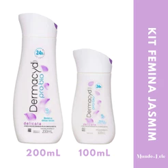 Kit Sabonete Liquido Dermacyd Delicata de Jasmim 200ml + 100ml