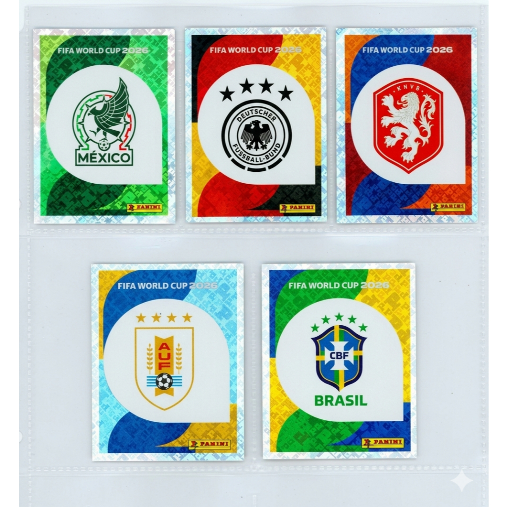 Figurinhas Brilhantes Escudos Copa 2026 Avulsas Originais Escolha as Suas