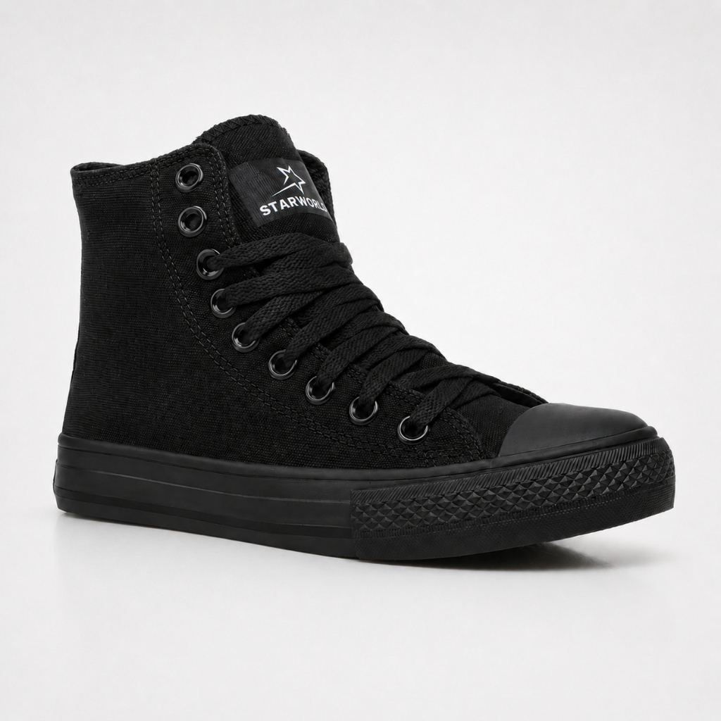 Tênis Feminino Masculino Cano Alto Botinha Casual Street Starworld Skate Confortável