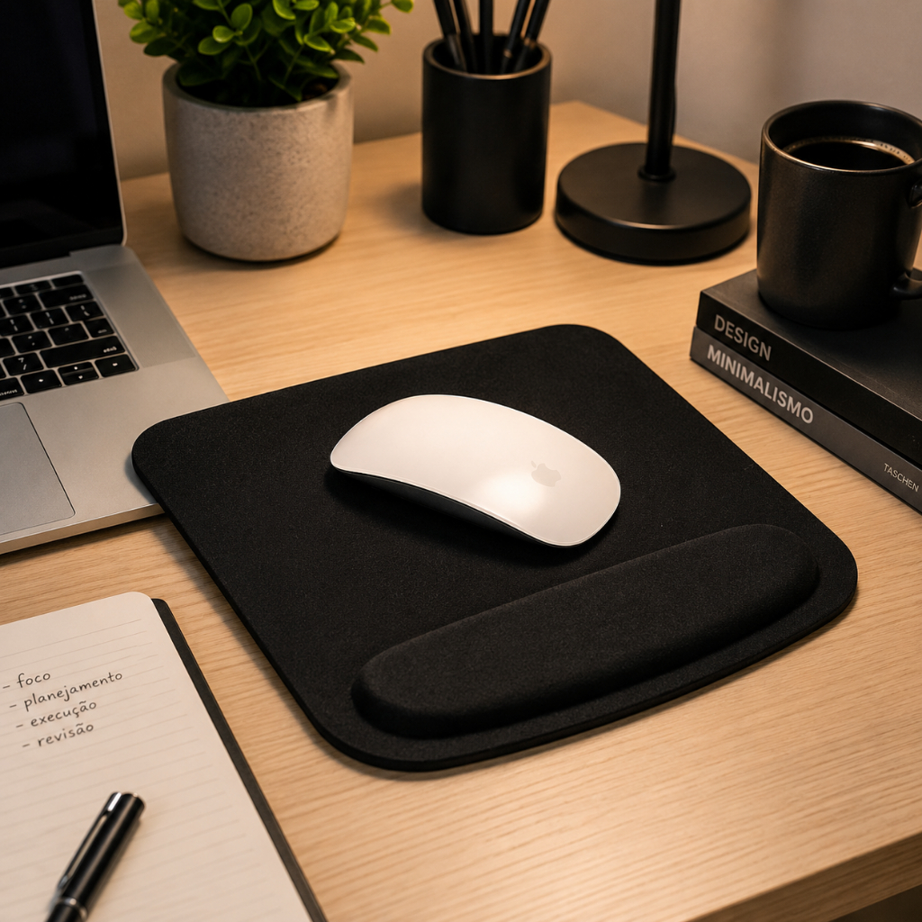 Mousepad Ergonômico Gamer Com Apoio De Punho Pulso Mouse Pad Ergonomico Confortável