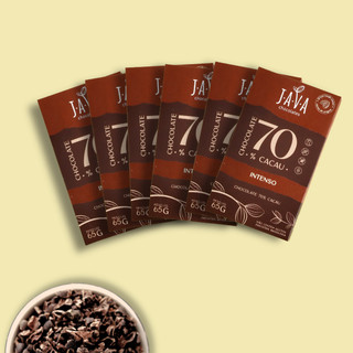 CHOCOLATE 65G - 70% CACAU INTENSO - DISPLAY COM 6