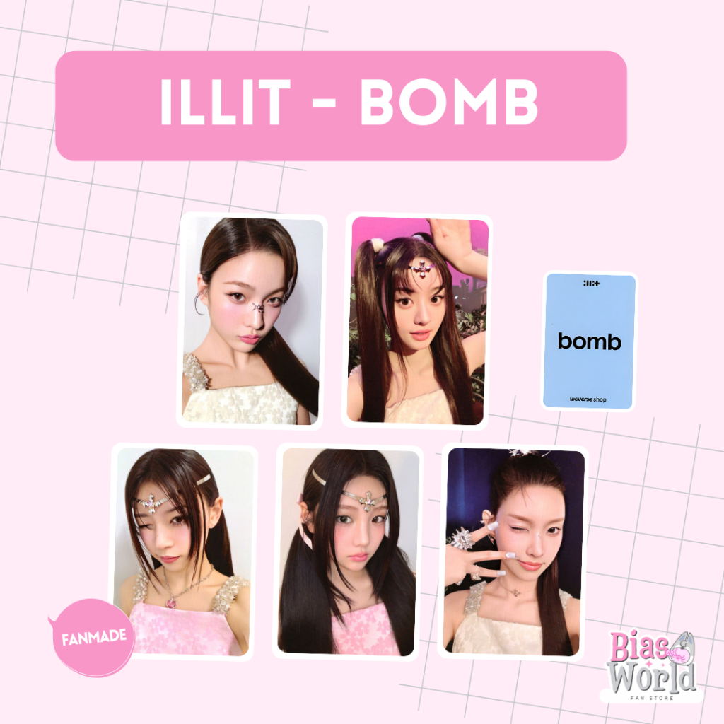 Photocards Illit - Bomb | Fanmade