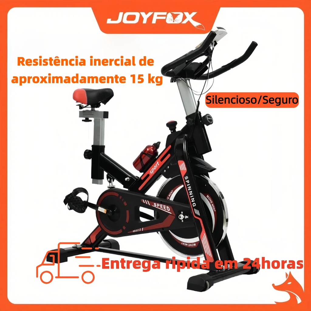 Bicicleta Ergométrica Para Spinning Mecanica Roda volante de inércia 13kg Joyfox Fitness