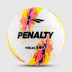 Bola Vôlei Soft XXIII Branca/Rosa/Amarela PENALTY