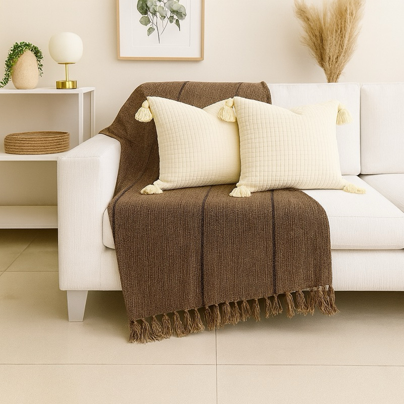 Manta Para Sofá Gigante 240×180 Algodão Macio Luxo Protetora Decorativo