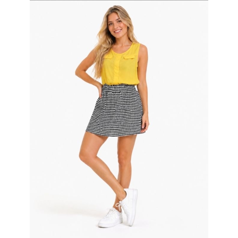 Vestido Feminino Marisa Preto e Branco Tam M/G Casual Moderno Elegante