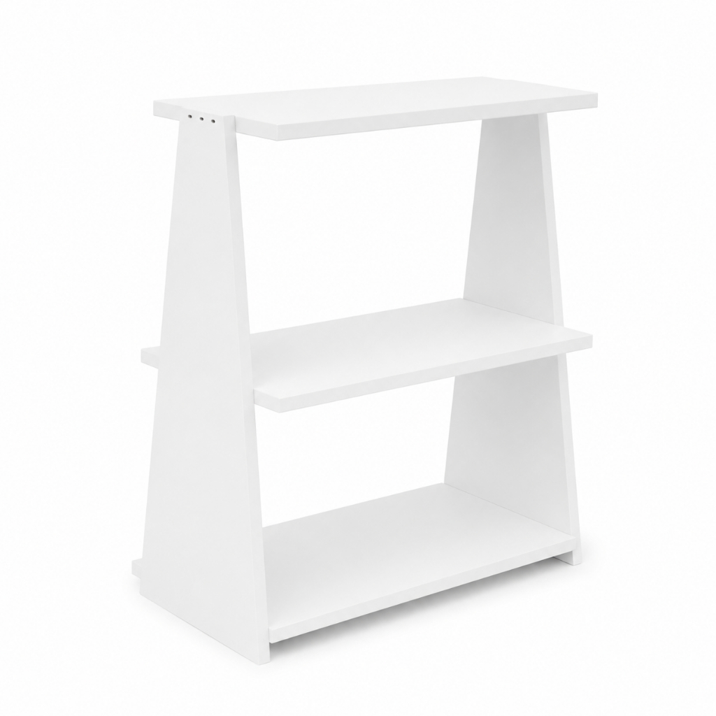 Escada Decorativa MDF Branco para Doces Lembrancinhas Festa Aniversário Mesa Provençal Infantil