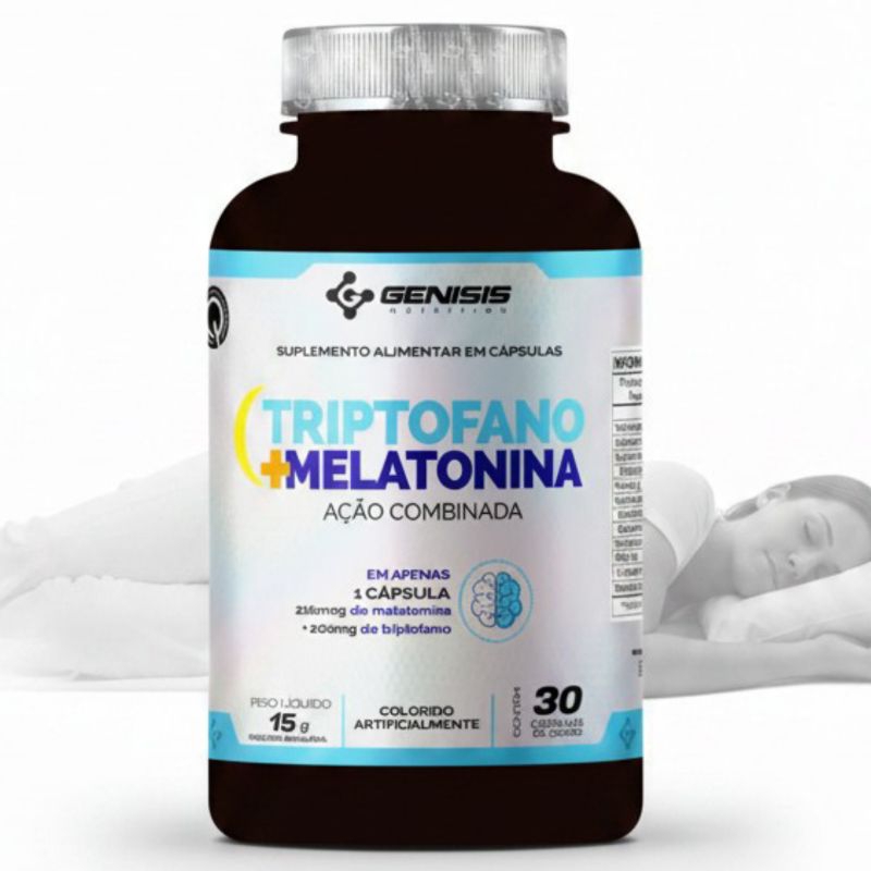 Melat + Triptofano 30 Cápsulas - Genisis Nutrition