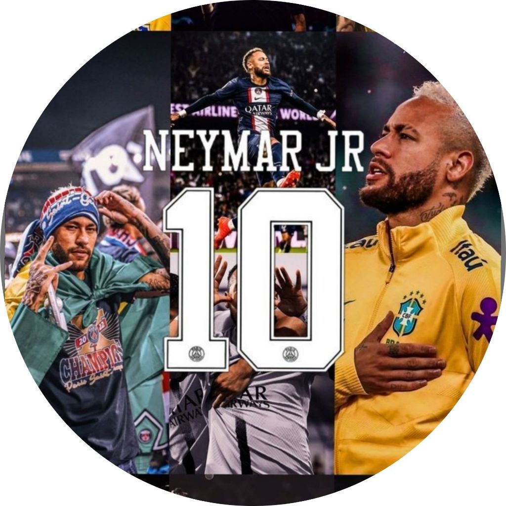 ⚽🔥 Mini Painel Decorativo Redondo – Neymar Jr 50x50 (mod9)